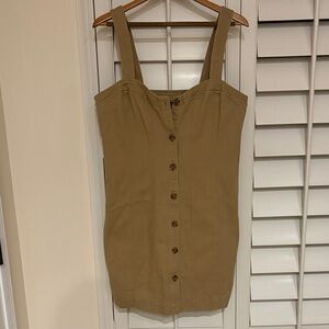 Banana Republic Tan Button-Front Tank Top